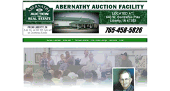 Desktop Screenshot of abernathyauction.com